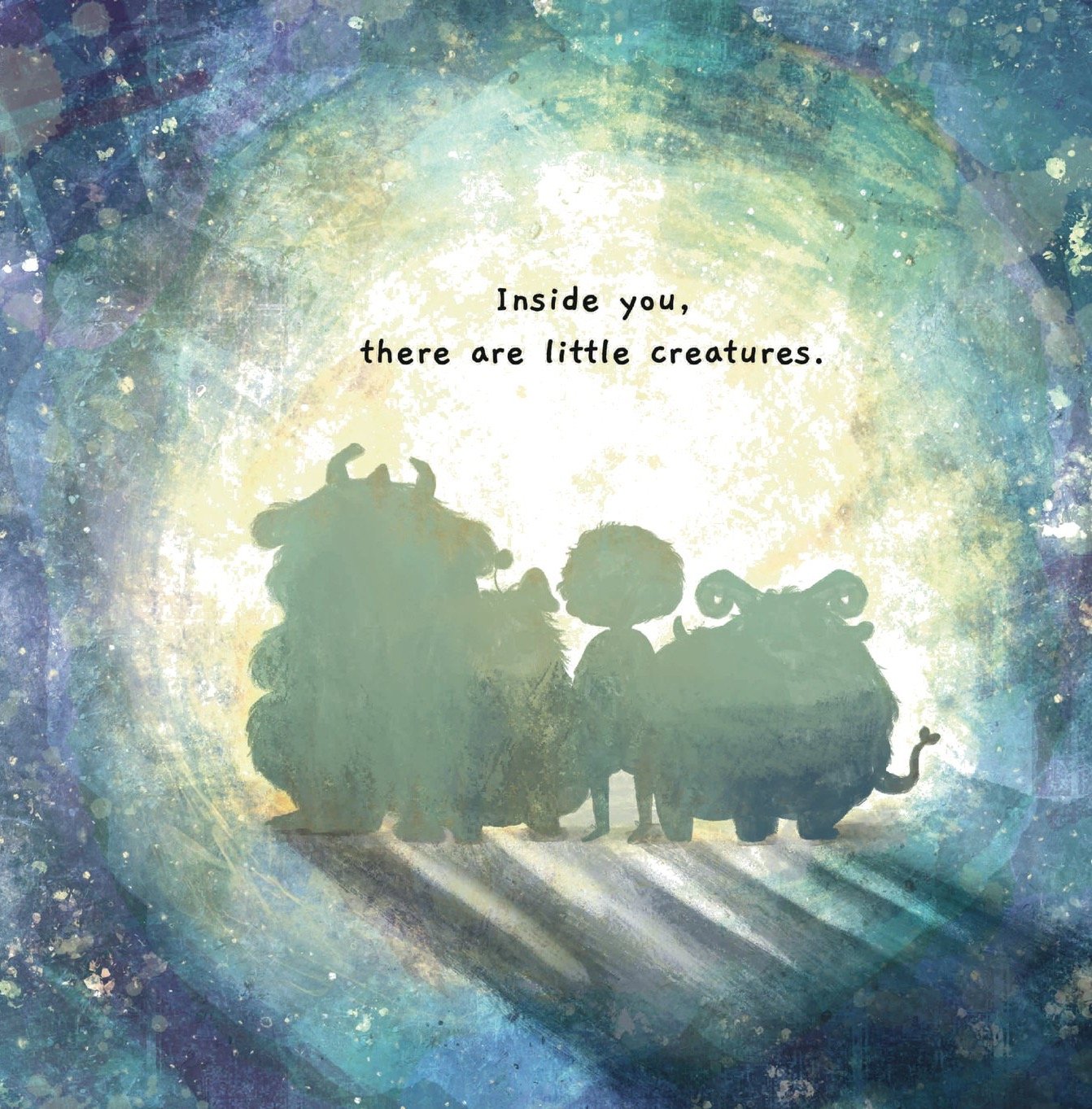 Colored illustration scene from The Monsters Inside Me